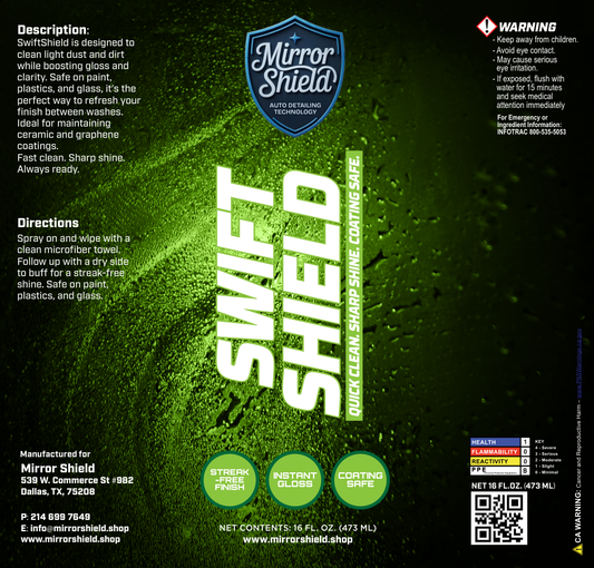 SwiftShield - Professional Waterless Detailer (16oz)